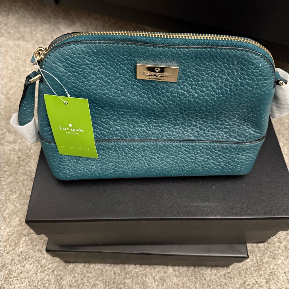 Kate Spade Teal Leather Crossbody Bag